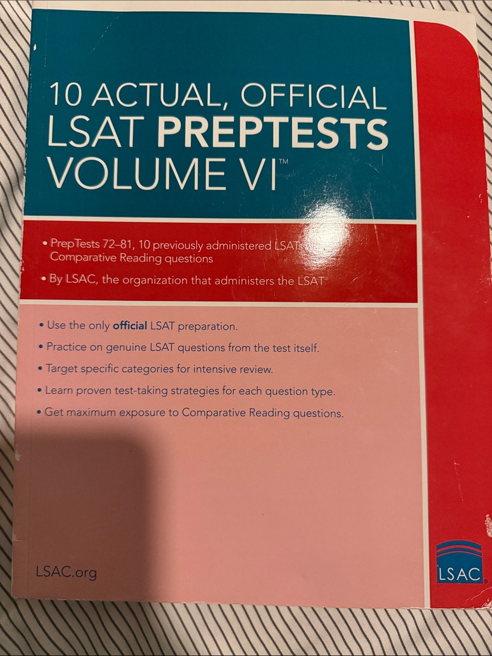10 Actual, Official LSAT Preptests Volume VI